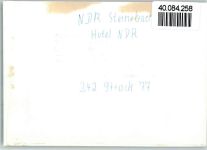 82237 W8031 Steinebach a Wörthsee FOTO KEINE AK Hotel NDR