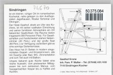 74249 W7119 Sindringen - Gasthof Krone
