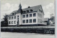 38723 W3370 Rhüden - Schule Zaun Uhr Straße