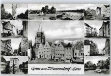 48231 W4410 Warendorf - Springbrunnen Schwimmbad Auto Bank Haus Baum Kirche