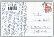 48231 W4410 Warendorf - Springbrunnen Schwimmbad Auto Bank Haus Baum Kirche