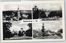 08396 O9611 Waldenburg , Sachs - Sanatorium, Schloß, Markt, Rathaus, Lehrerinstitut, Landpoststempel