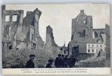 Leuven Louvain / Löwen - Saint Pierre zerstört/détruit