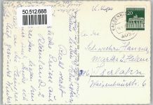 41334 W4054 Kaldenkirchen , Rheinl - Grenze See Schloss Wappen Springbrunnen Auto