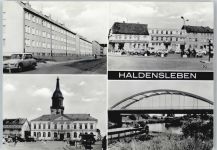 39340 O3240 Haldensleben - Rolandstraße, Friedrich-Engels-Platz, Rathaus