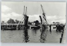 17489 O2200 Greifswald , Hansestadt - Wiecker Brücke, Schiff