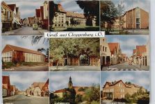 49661 W4590 Cloppenburg - Langestraße Mühlenstraße Schule Kirche Auto