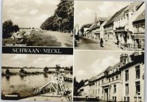 18258 O2625 Schwaan - Schwimmbad, August-Bebel-Straße, Sanatorium Waldeck