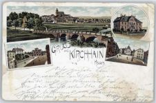 35274 W3575 Kirchhain - bahnhof, Kreisgebäude, Platz