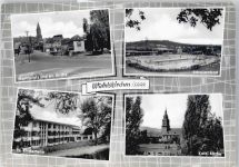 66538 W6680 Wiebelskirchen - Marktplatz, Schwimmbad, Kinderheim, Kirche