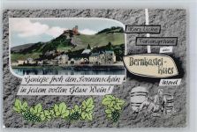 54470 W5550 Bernkastel-Kues - Wein, Blick zur Burg Landshut