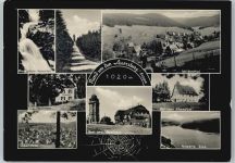 08309 O9405 Eibenstock - Wasserfall, Turm, Berghaus, Ferienheim, Talsperre, Bühlhaus AKU1