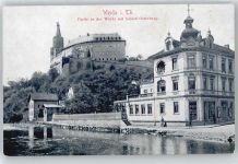 07570 O6518 Weida , Thür - Schloß Osterburg, Geschäft Fritz Koch