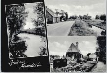 17506 O2201 Neuendorf b Gützkow b Greifswald - Siedlung, Kirche