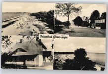 18551 O2344 Glowe , Rügen - Strand, Siedlung