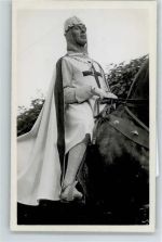 zu Pferd , Foto-Karte Ritter