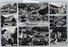77787 W7618 Nordrach - Kurhaus, Kirche, Schwarzwald-Heilstätte, Schwarzwaldhaus