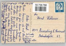 56203 W5410 Grenzau - Gesamtansicht, Ehrenmal, Postamt, Burg, Kurhotel, Ingenieursschule
