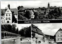 99636 O5235 Rastenberg - Rathaus, Schwimmbad, Gaststätte Stadtkrug