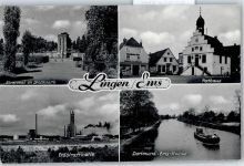49808 W4450 Lingen (Ems) - Ehrenmal, Stadtpark, Erdölraffinerie, Rathaus