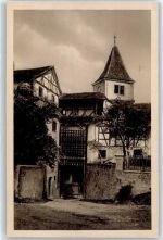 86655 W8856 Harburg (Schwaben) - Einlasstor im Schloß mit Fallgitter