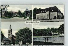 46342 W4282 Velen - Schloß Amtsgebäude Kirche Schwimmbad