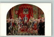Schlesien huldigt Friedrich den Grossen 1741 Gemälde von Camphausen Adel Friedrich der Große