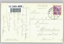 Interlaken Alphornbläser Blasinstrument Fotomontage AK