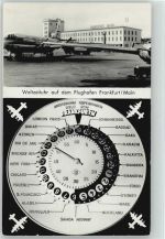 W6000 Frankfurt am Main Flughafen mit Weltzeituhr PAN AM 1955