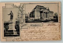 W6200 Wiesbaden Denkmal Wilhelm I. Adel Kaiser Wilhelm I 1898