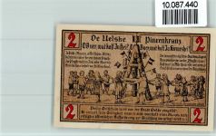 45768 W4370 Oelde , Westf - Notgeldschein Wappen Windmühle Pfingstkranz Kinder Reigentanz