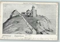 Riesengebirge 1904 Künstlerkarte Schneekoppe Koppenhäuser