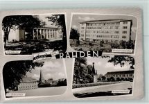 32369 W4993 Rahden , Westf - Turnhalle Evangel. Volksschule Kreiskrankenhaus Kriegerdenkmal