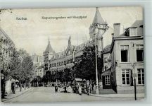 W5100 Aachen Kapuzinergraben mit Hauptpost Postamt 1907
