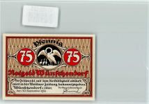 07570 O6519 Wünschendorf , Elster - Notgeld 75 Pf. Im Pech! Höllenhund