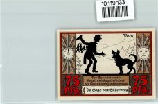 07570 O6519 Wünschendorf , Elster - Notgeld 75 Pf. Im Pech! Höllenhund