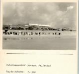 26757 W2972 Borkum FOTO KEINE AK Wellenbad Außenaufnahme Strand Foto montiert auf Karton