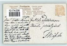 Engel im Blumenstrauß - Glückwünsche AK Maiglöckchen 1906 Prägedruck