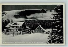 Riesengebirge - Schlingelbaude mit Teichränder Winteraufnahme