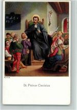 St. Petrus Canasius in einer Schulklasse AK Heilige