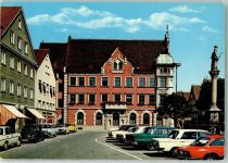 87719 W8948 Mindelheim - Marienplatz mit Rathaus Autos