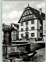 36199 W6442 Rotenburg a d Fulda - Rathaus mit Kump Brunnen
