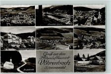 78147 W7741 Vöhrenbach - Bruderkirche Luisenkrankenhaus Schwimmbad