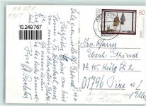 88356 W7965 Ostrach - Rückseite mit Abschürfungen bzw Kleberesten
