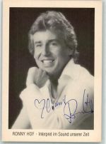 Ronny Hof Originalautogramm Schlagersänger