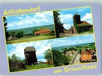 16247 O1301 Althüttendorf - Rückseite mit Abschürfungen bzw Kleberesten