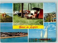 33054 Lignano Sabbiadoro - Entrata al campeggio e panorami di Lignano