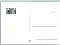 49434 W2846 Neuenkirchen , Oldenburg Gebrauchsspuren Rückseite mit Abschürfungen und Kleberesten