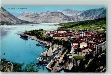 Kotor Cattaro 1920 - Hafen AK