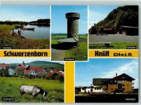 34639 W3579 Schwarzenborn , Knüll - Knüllturm Knüllsee Jugendhof Grillplatz